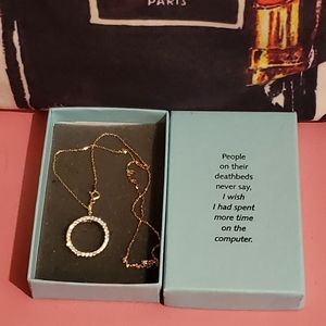 Sterling Silver Necklace with Crystal